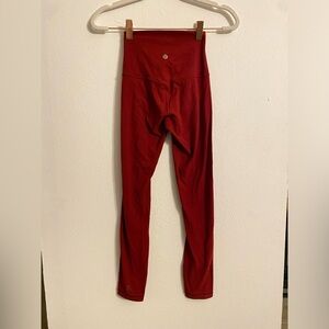 Lululemon Align leggings deep red size 0 LIKE NEW